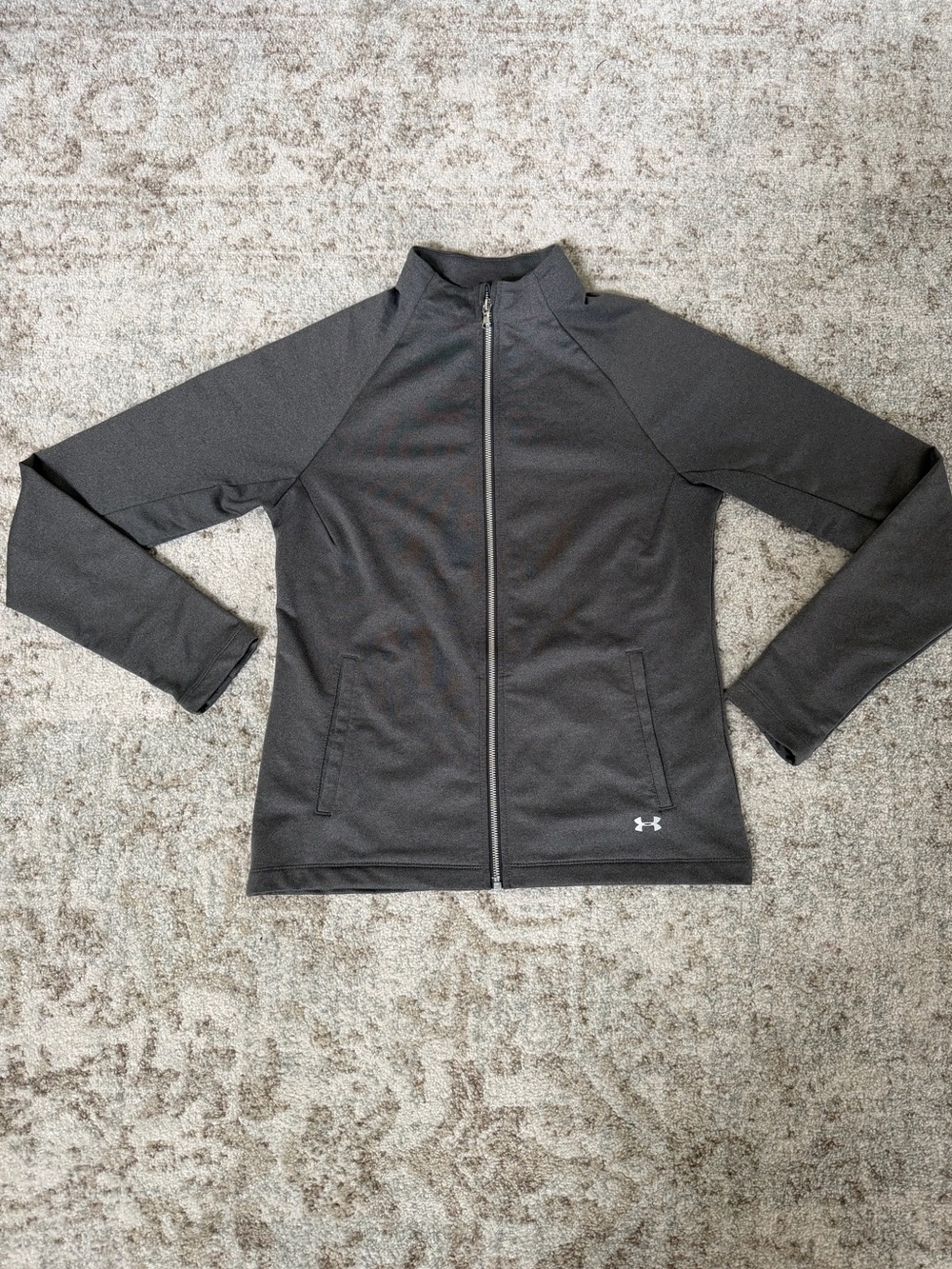 Under Armour Women's Full-Zip Jacket - Charcoal, Size M